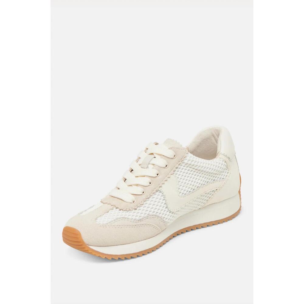 NEW DOLCE VITA women's b.ntcd mesh sneakers in white woven mesh